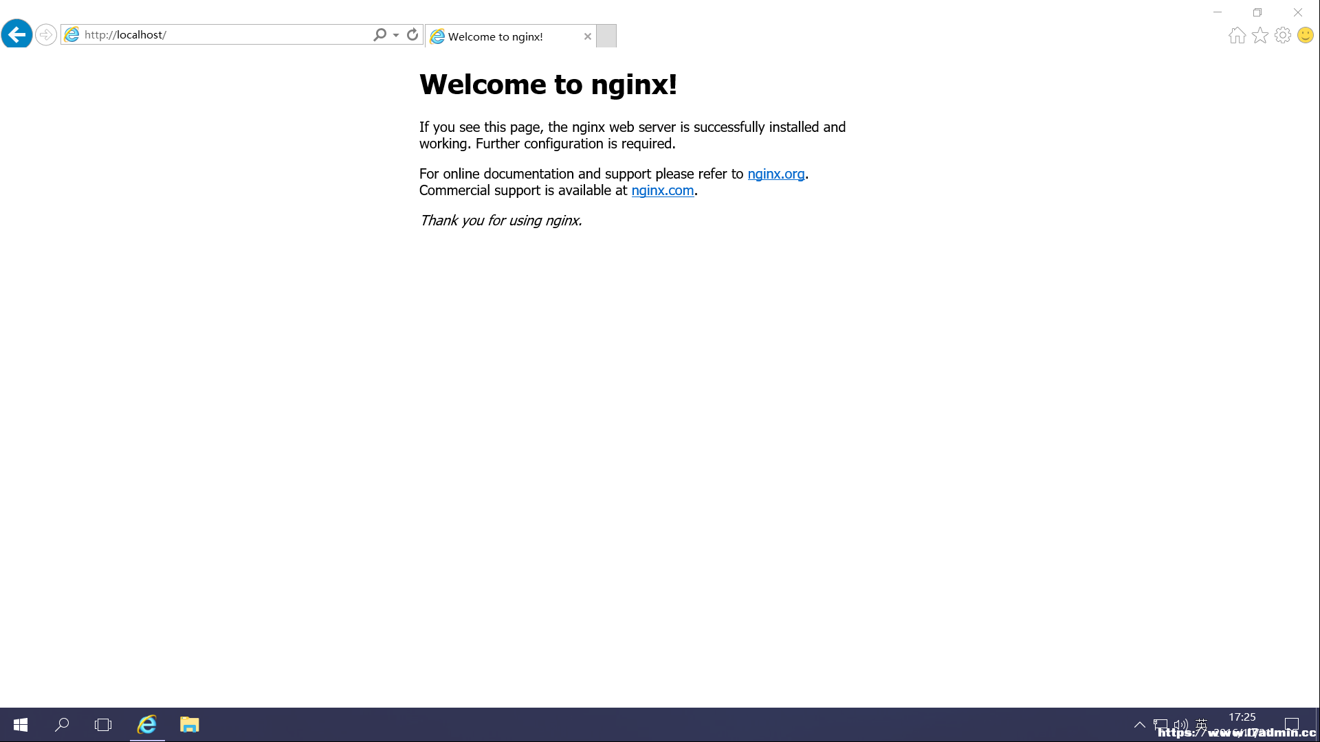 Windows Server 2016 Nginx安装配置详细教程 [db:标签] 碎碎语  第1张