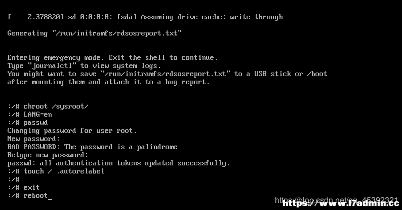 CentOS8如何快速修改root密码 [db:标签] 碎碎语  第7张